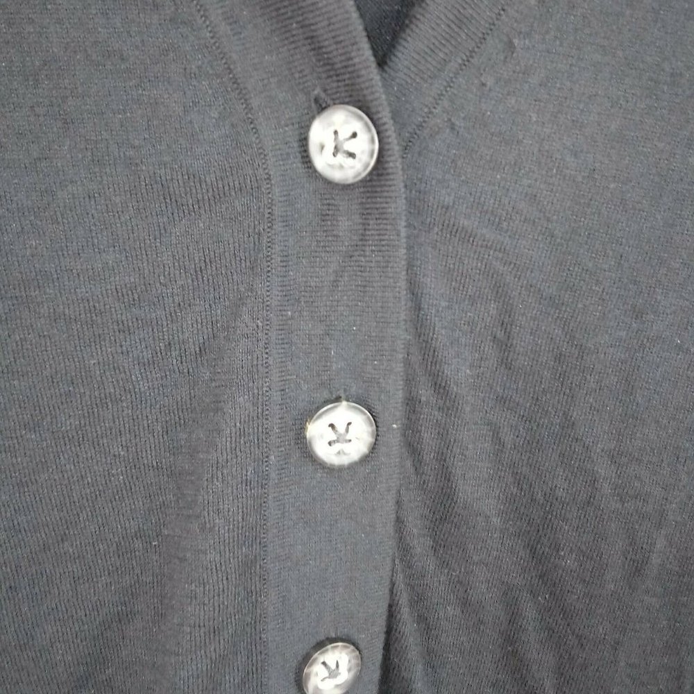 Banana Republic Pet M Black Silk Cotton Cashmere - Picture 4 of 4